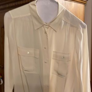 J crew women blouse 100/100 silk size 4